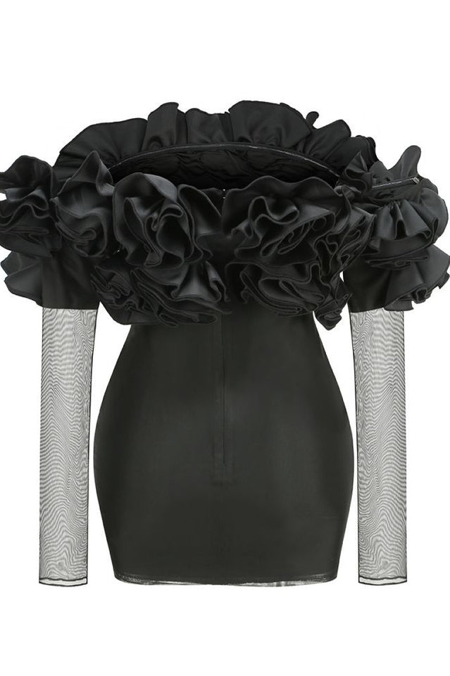 Amity Long Sleeve Tulle Floral Dress