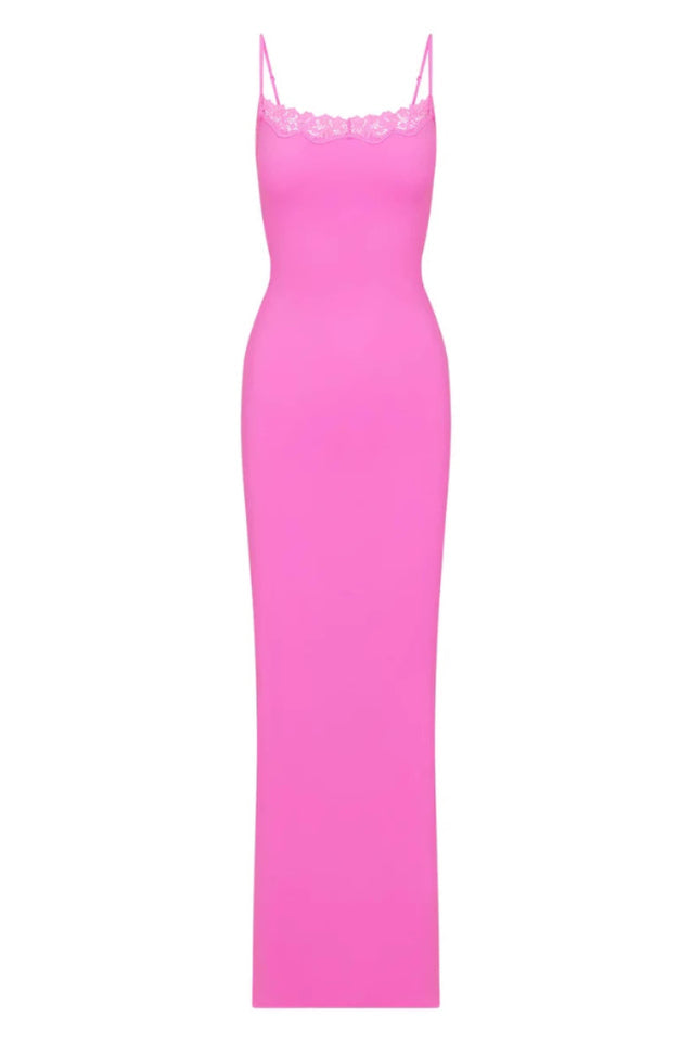 SKIMS Fits Everybody Lace Slip Dress