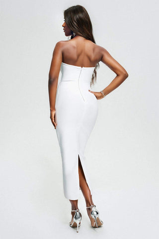 Yvonne Strapless Rhinestone Bandage Dress