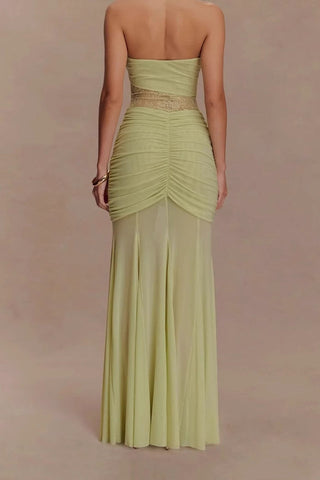 Khadijah Lace And Mesh Maxi Dress