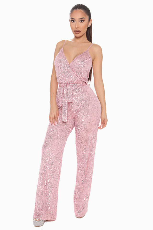 Can't Hide The Shine Sequin Jumpsuit