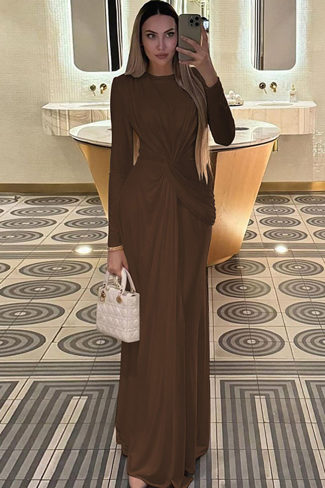 Amanda Twist Front Maxi Dress