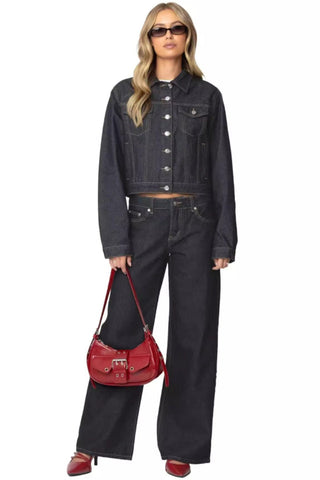 EDIKTED Raelynn Washed Low Rise Jeans
