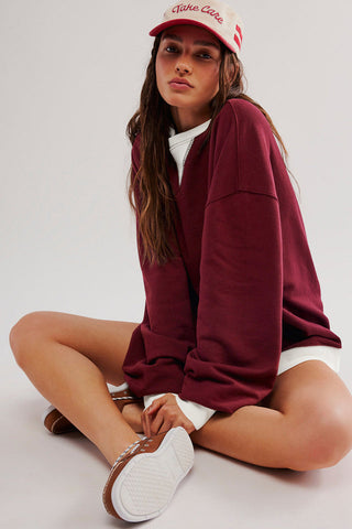 Contrast Dropped Shoulder Sweatshirt