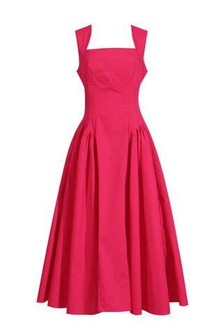 Anna Square Neck Midi Dress