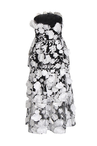 Selene Maxi Tiered 3D Dress