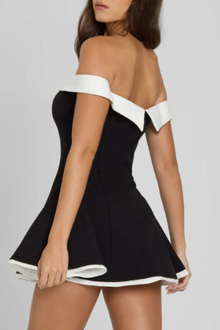 Ramona Contrast Corset Babydoll Mini Dress