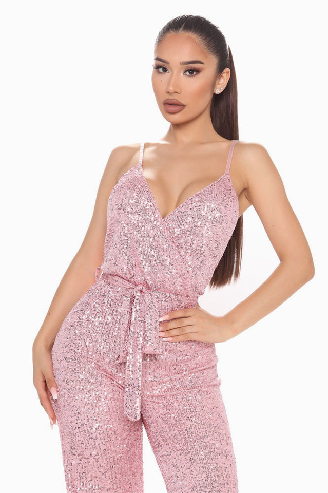 Can't Hide The Shine Sequin Jumpsuit