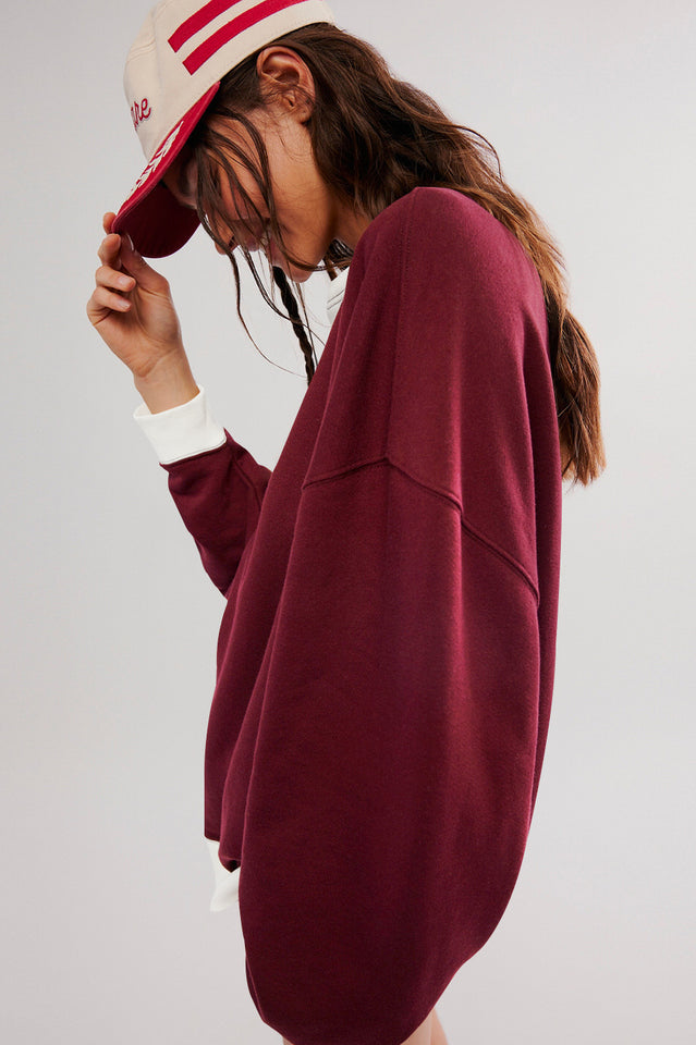 Contrast Dropped Shoulder Sweatshirt