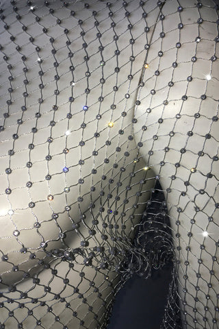 Crystal Diamond See Through Crop Top