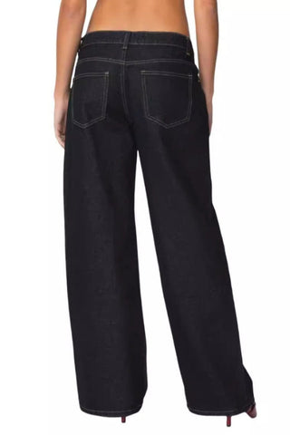 EDIKTED Raelynn Washed Low Rise Jeans