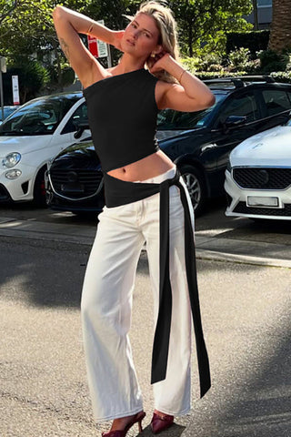 Chic One Shoulder T-Shirt