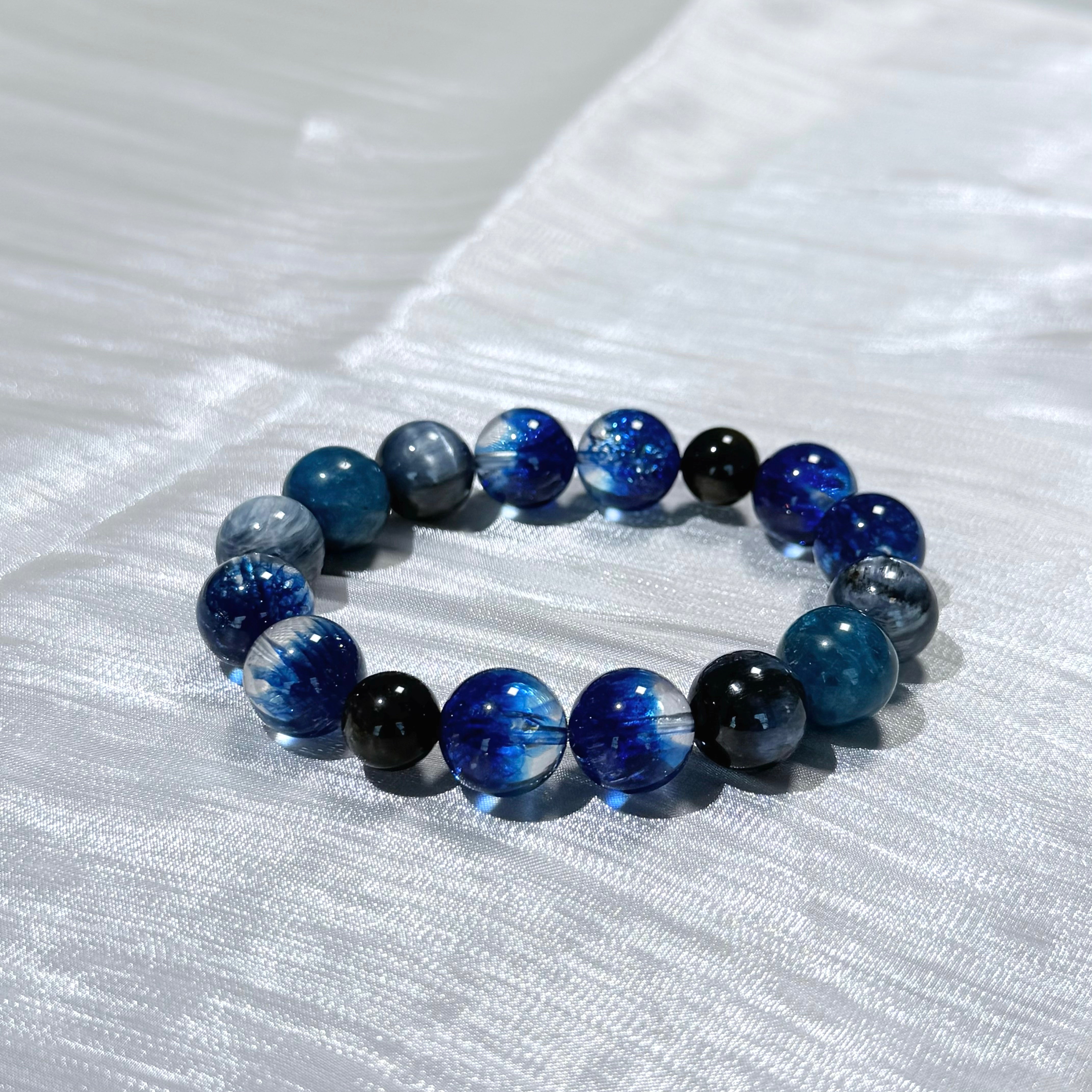 Blue Galaxy Kyanite Crystal Bracelet
