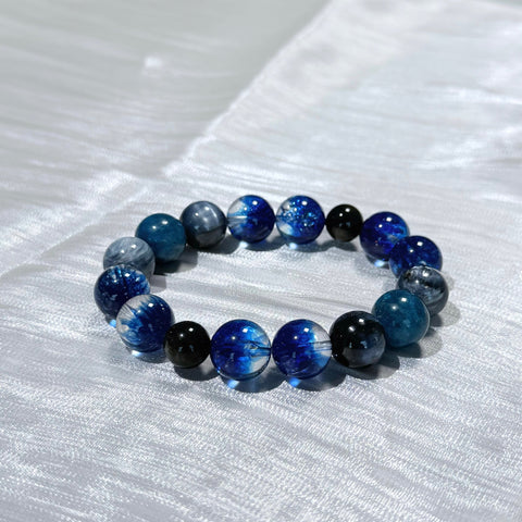 Blue Galaxy Kyanite Crystal Bracelet