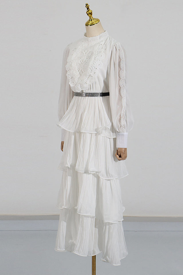 Antheaa Chiffon A-Line Maxi Dress