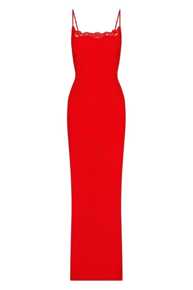 SKIMS Fits Everybody Lace Slip Dress