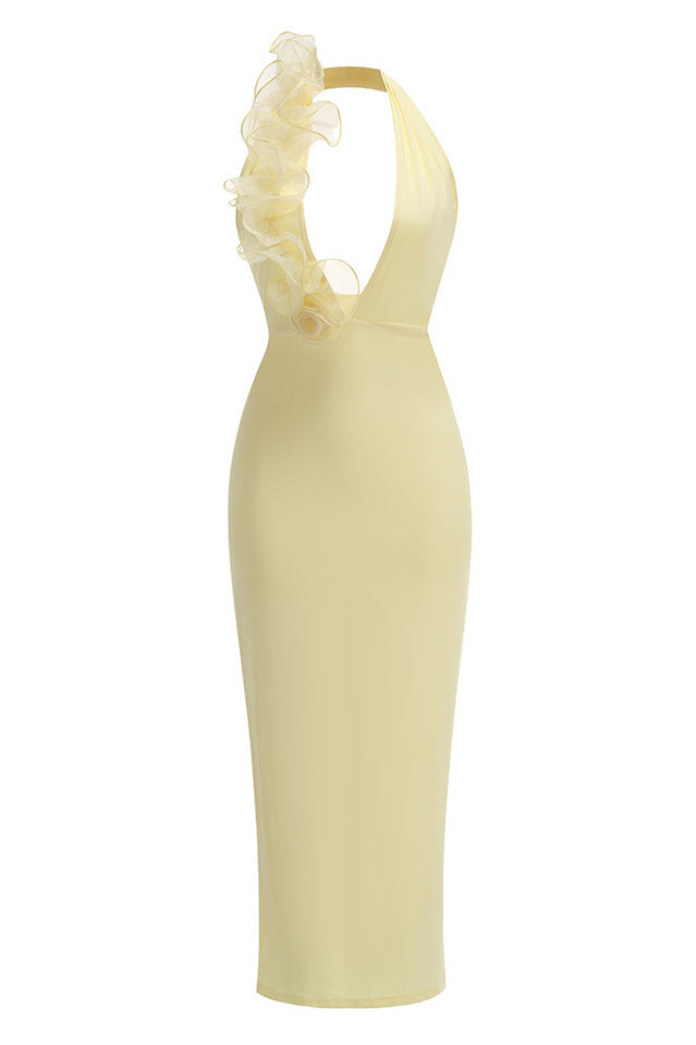 Sheike Halter Floral Maxi Dress