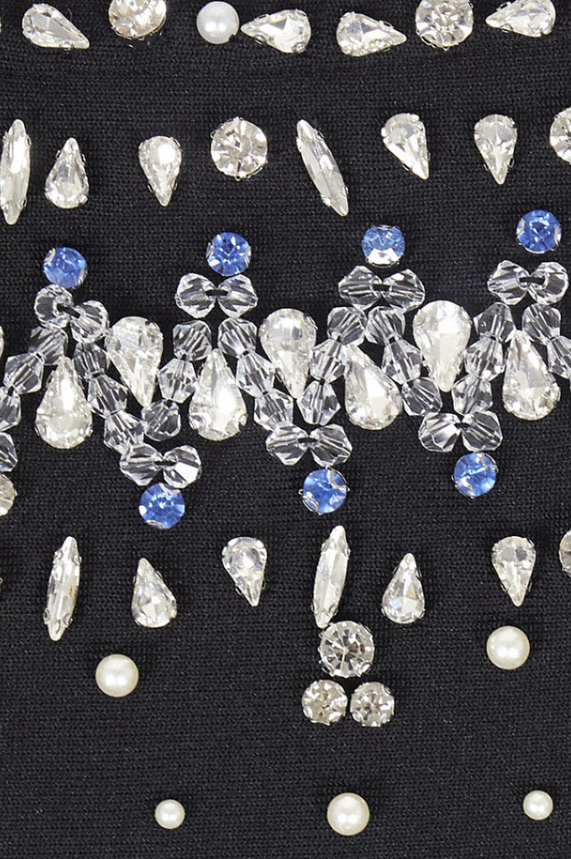 Strapless Crystal A Line Dress