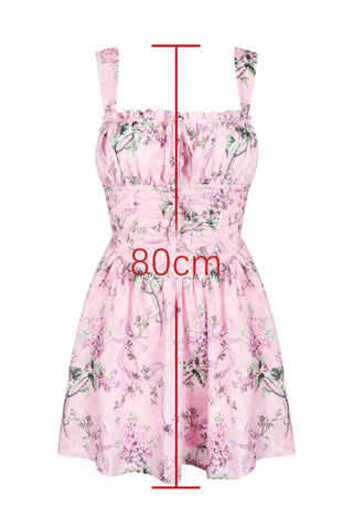 Ophelia Ribbon Print Dress