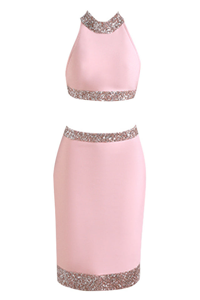 Charlee Two Piece Pink Sets