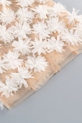 Floral Detail Mesh Dress
