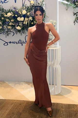 Vera Asymmetrical Cut Out Maxi Dress