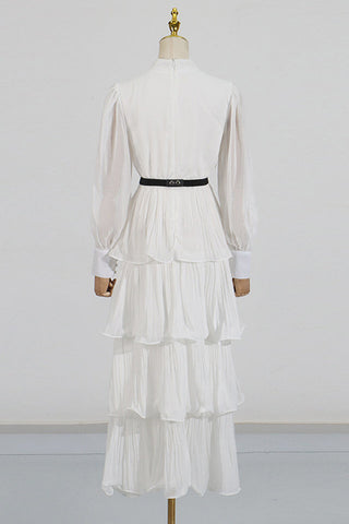 Antheaa Chiffon A-Line Maxi Dress