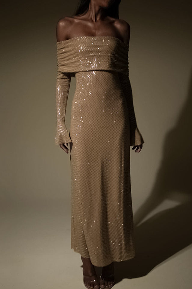 Piper Off Shoulder Backless Maxi Dress