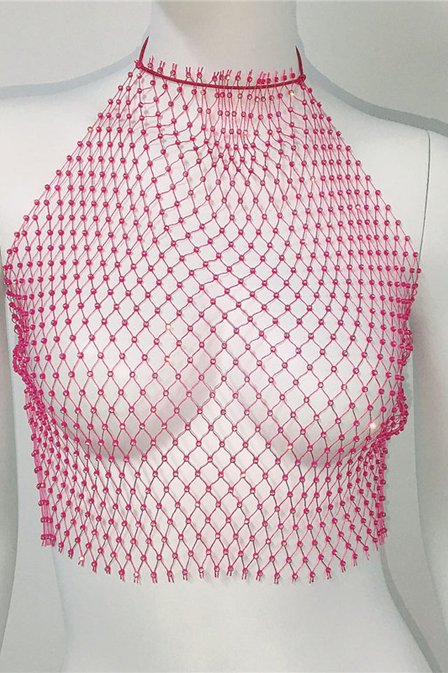Hand-Woven Fishing Net Cover Up