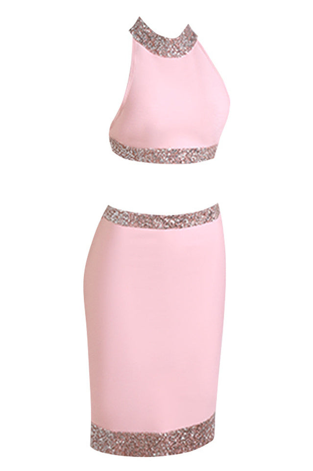 Charlee Two Piece Pink Sets