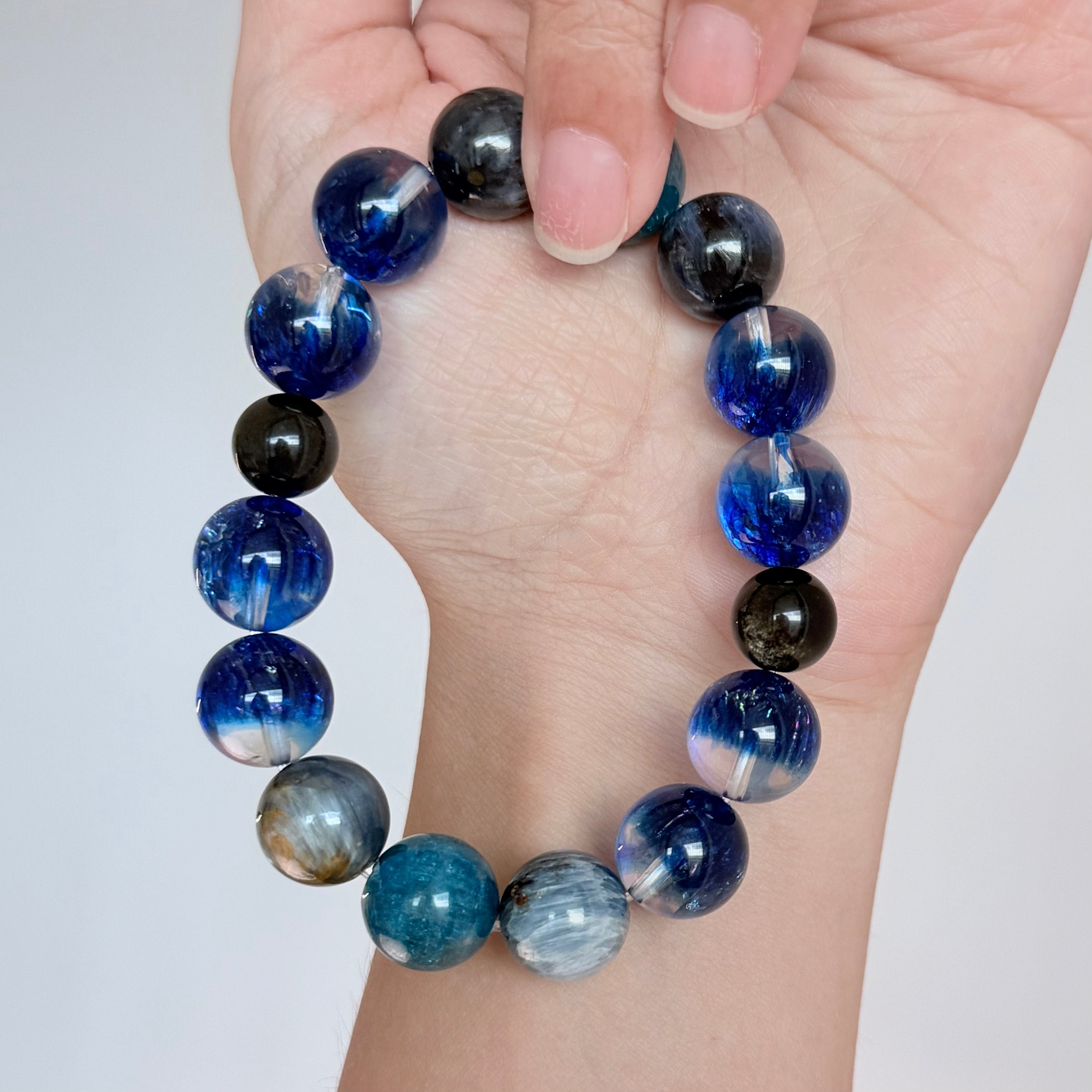 Blue Galaxy Kyanite Crystal Bracelet