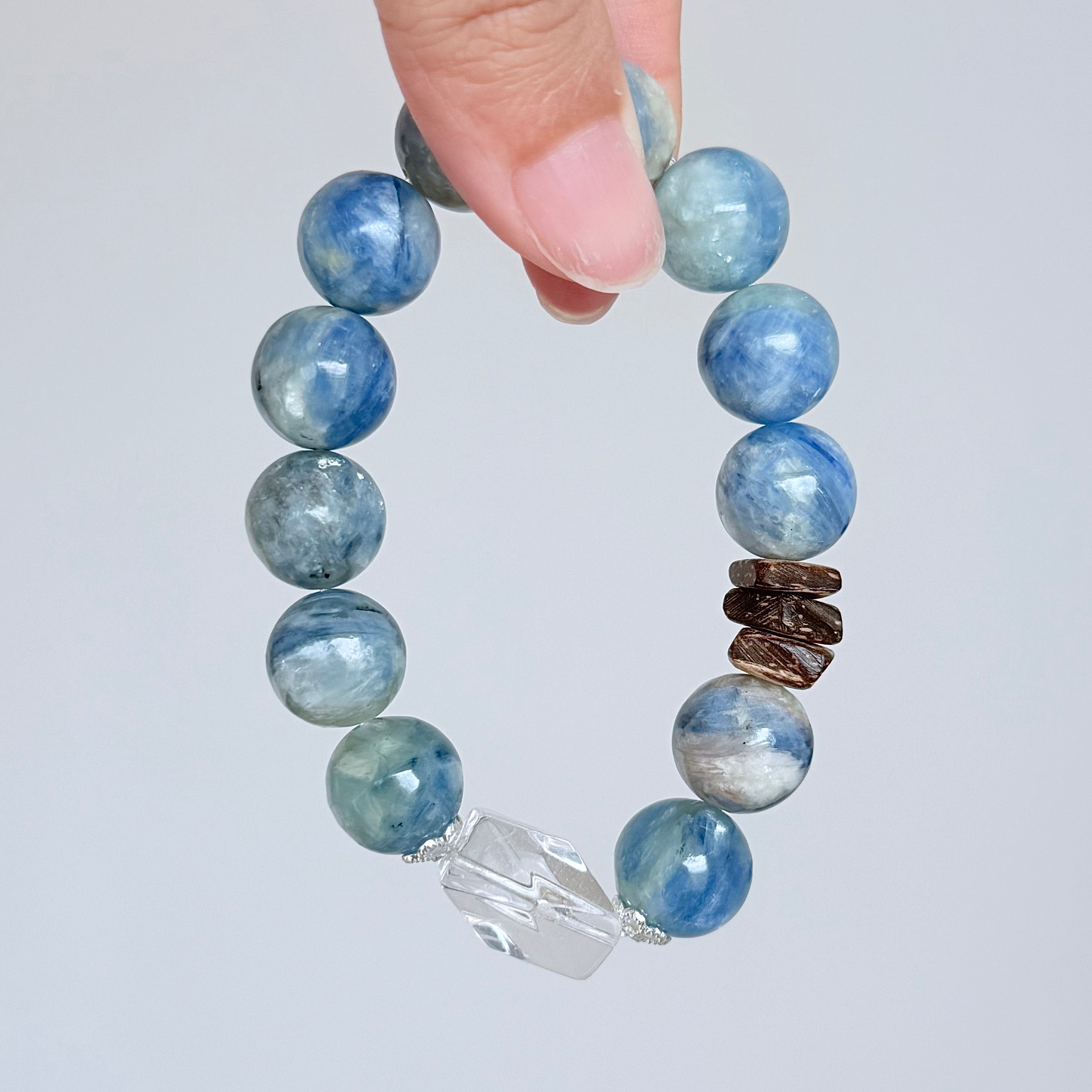Kyanite & Clear Quartz Bracelet