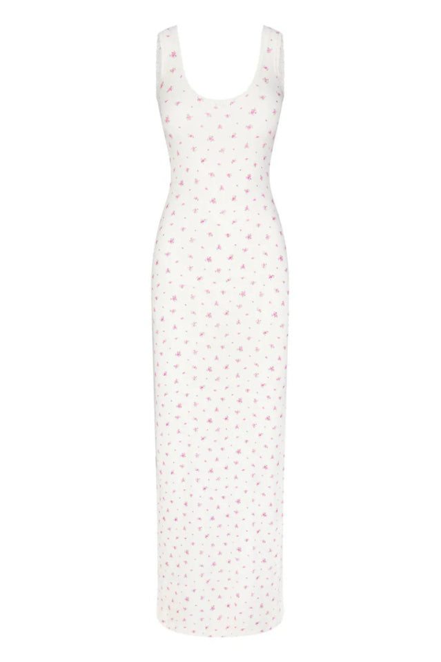 Soft Lounge Lace Scoop Neck Dress
