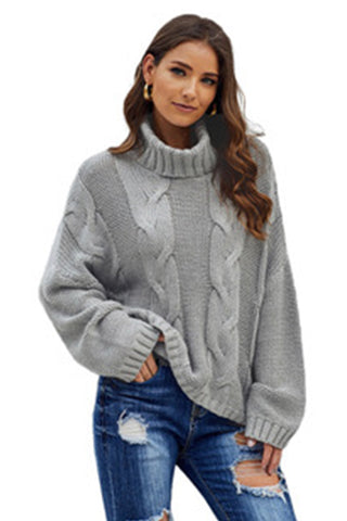 Twisted Knit Long Sleeve Sweater