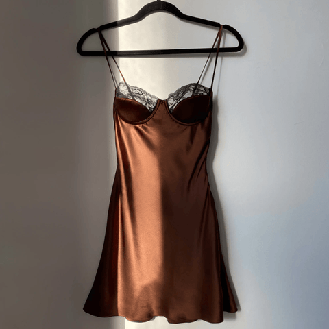 Silk Route Lace Cup Mini Dress