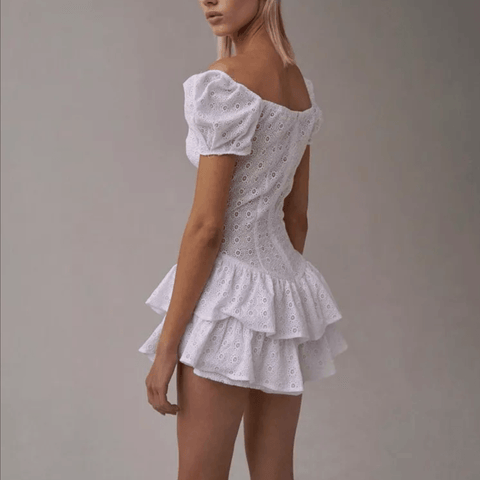 Nadia Ruffles Pleated Mini Dress