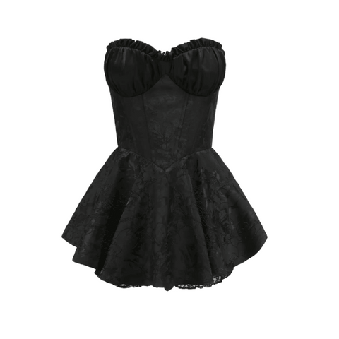 Sweet Poison Satin Corset Mini Dress