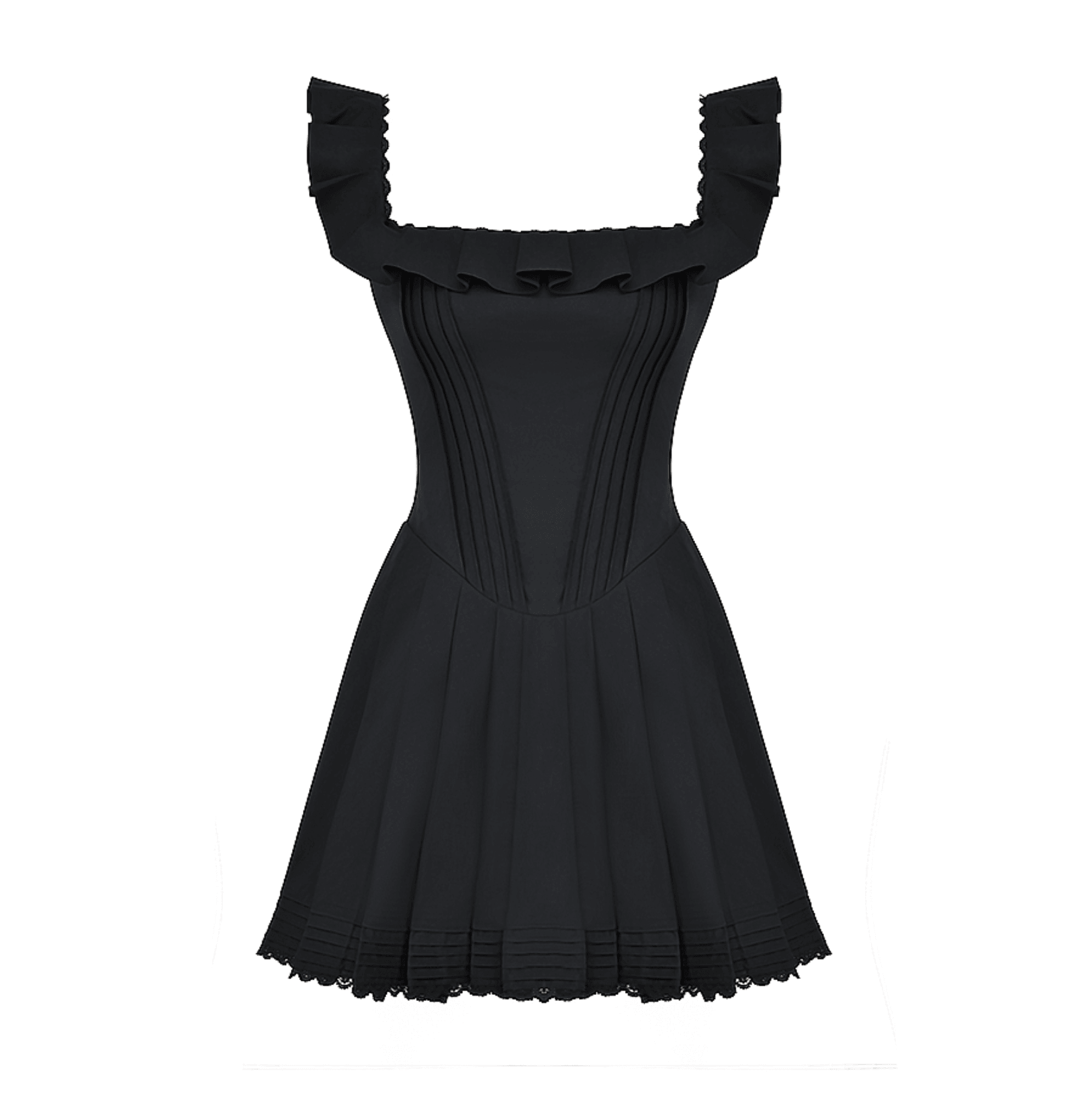 Jolie Pleated Corset Mini Dress