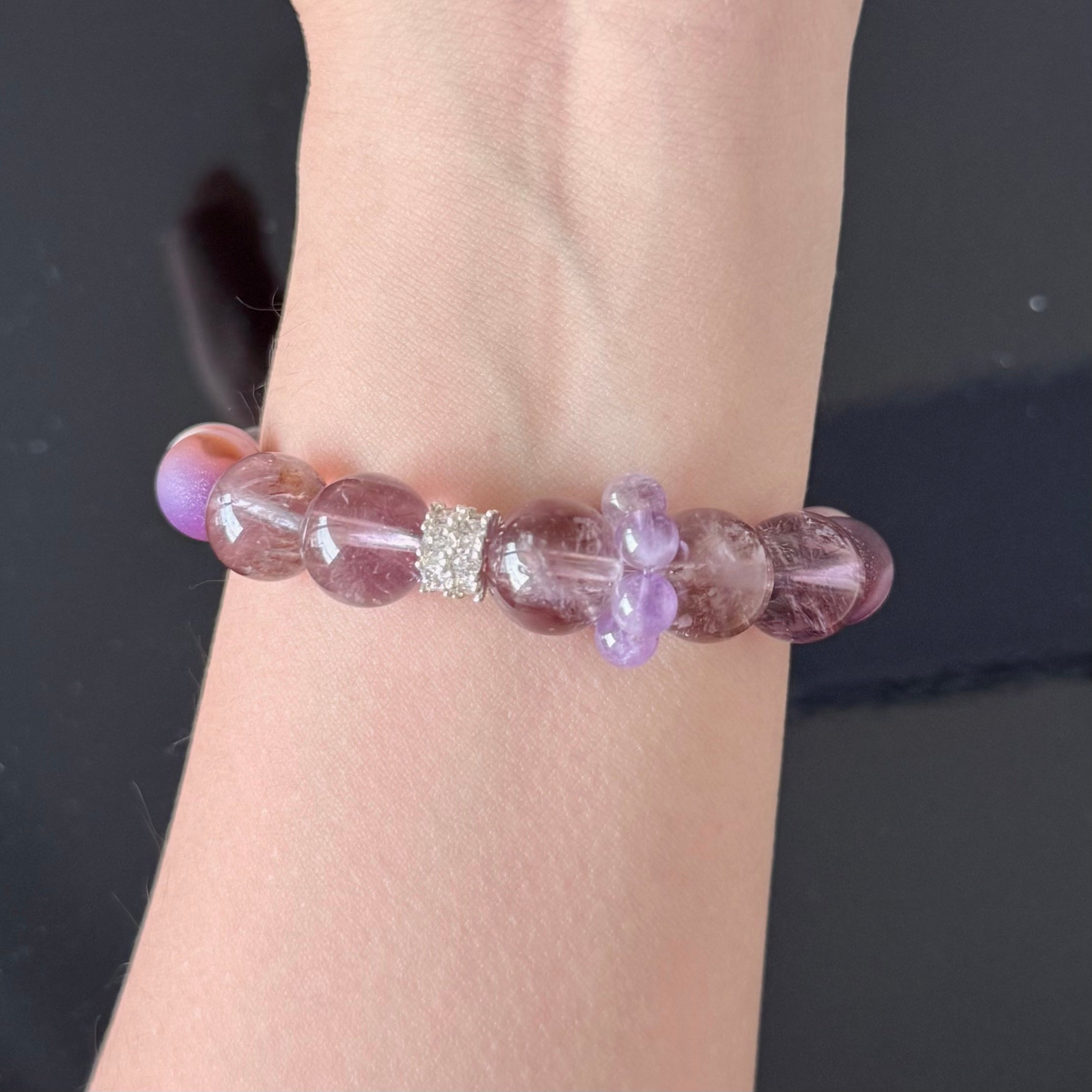Amethyst & Lavender Crystal Healing Bracelet