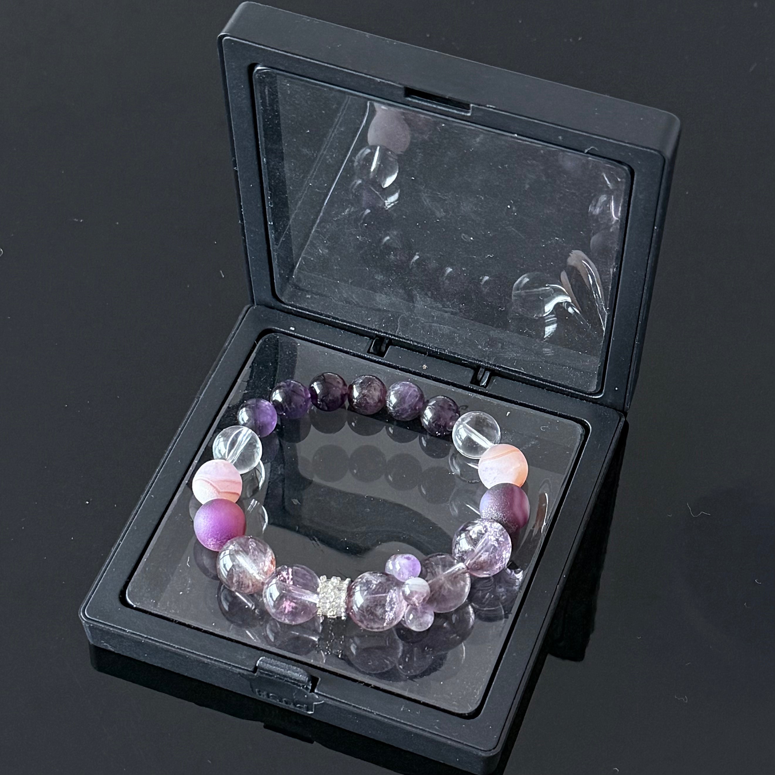 Amethyst & Lavender Crystal Healing Bracelet