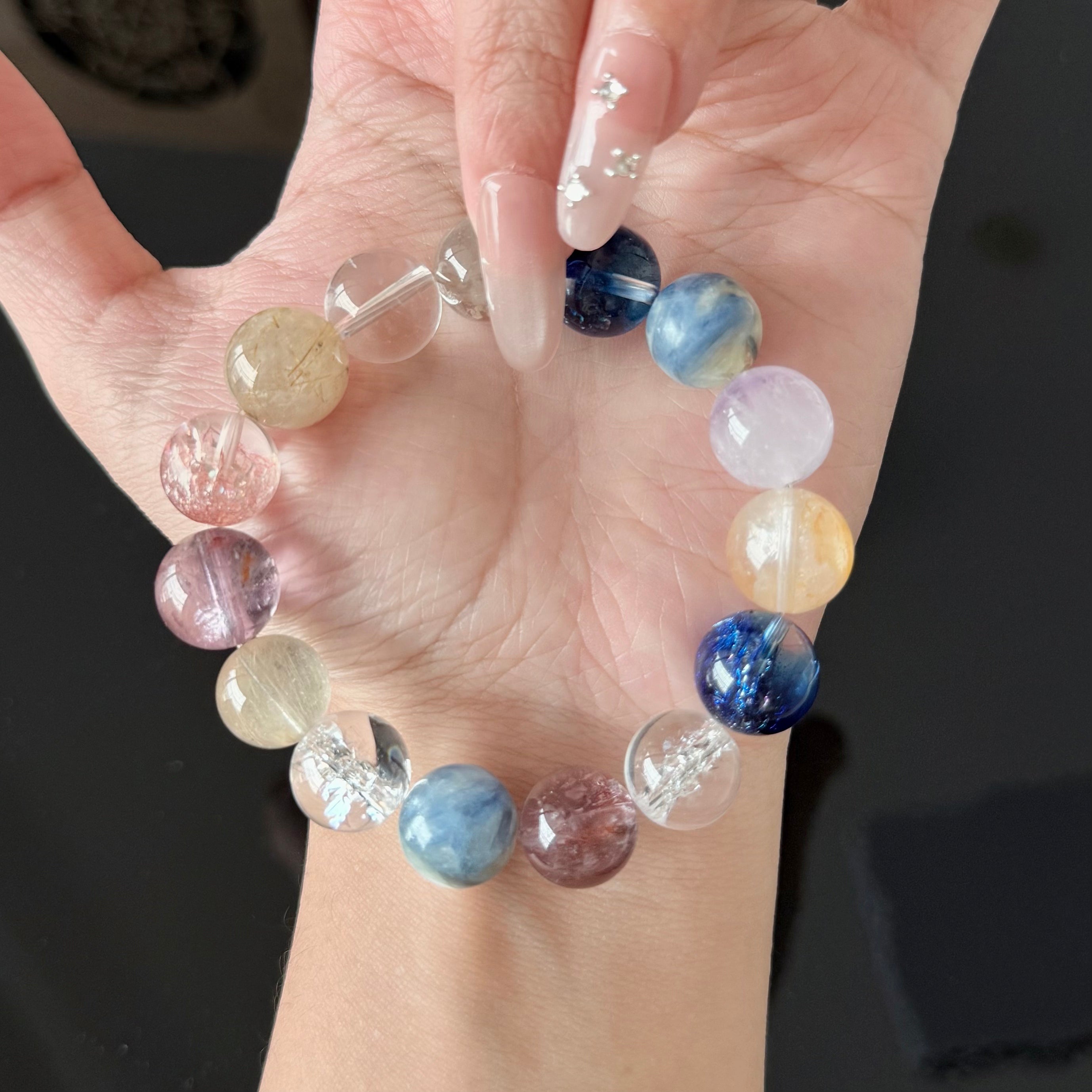 Rainbow Aura Crystal Bracelet