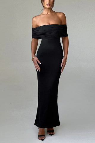 Belinda Off-Shoulder Elegance Maxi Dress