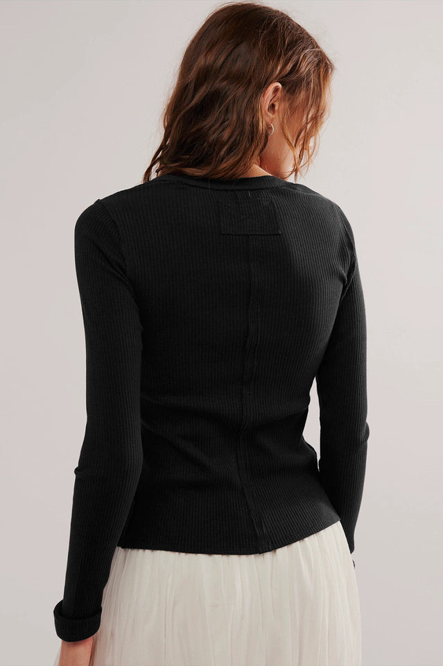 Crew Neck Long Sleeve Cardigan