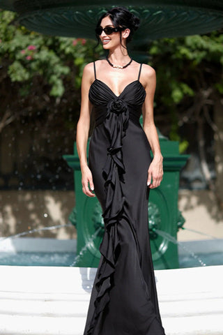 Paige 3D Floral Halter Maxi Dress