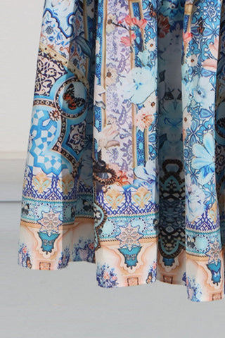 Camilla Ruffled Crystal Embellished Maxi Dress