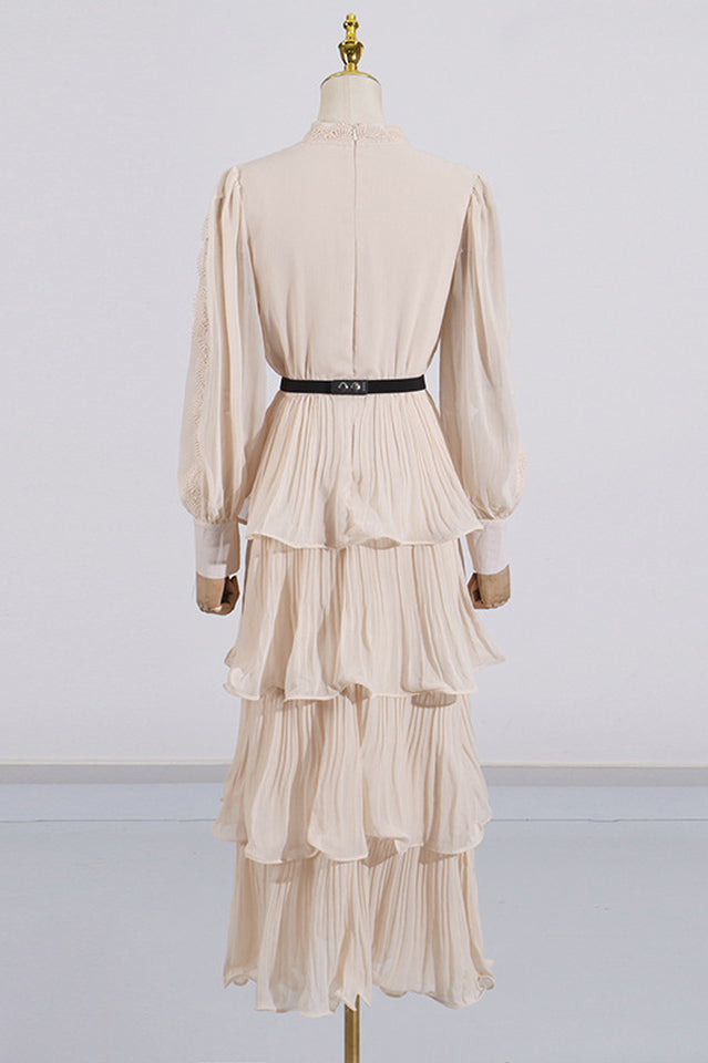 Antheaa Chiffon A-Line Maxi Dress