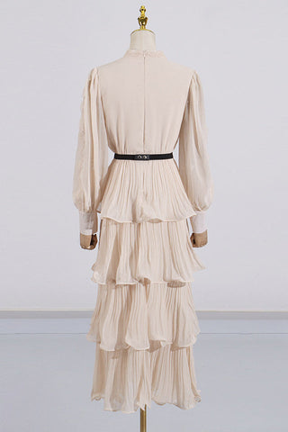 Antheaa Chiffon A-Line Maxi Dress