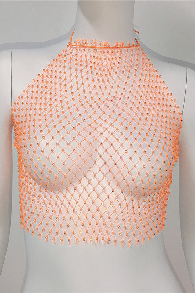 Hand-Woven Fishing Net Cover Up