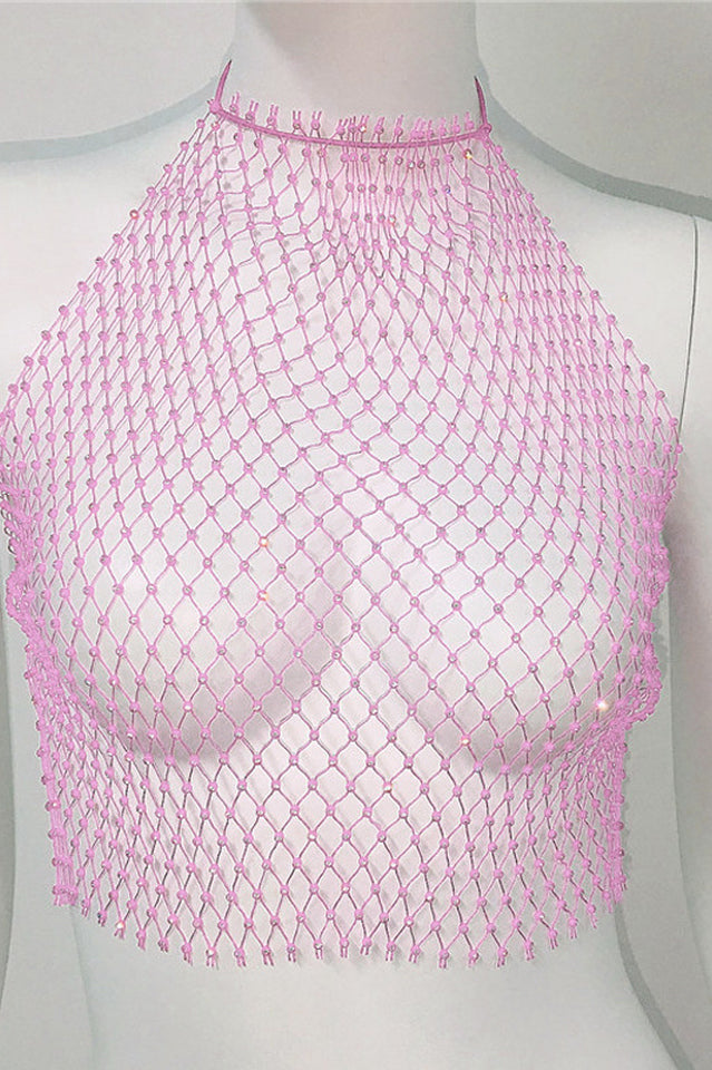 Hand-Woven Fishing Net Cover Up