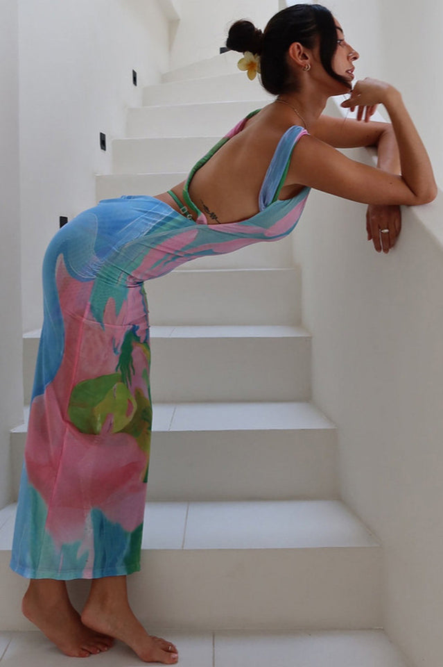 Metztli Printed Maxi Dress